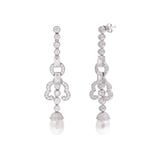 Chandelier Pearl Sterling Silver Earrings