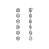 Classic Shine Geometric Drop Earrings