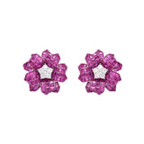 Bloom Petal Sterling Silver Earrings