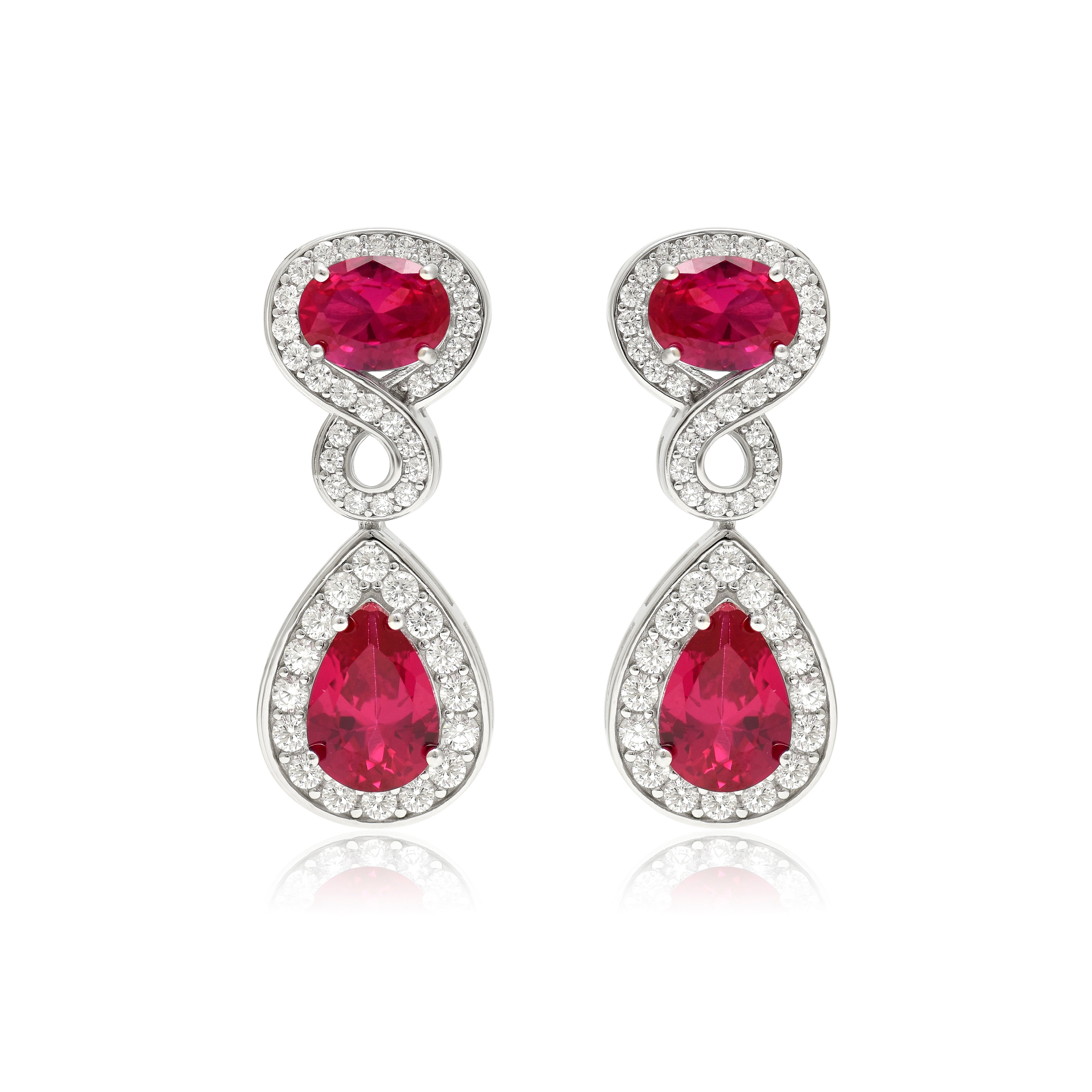 Crimson Teardrop Elegance