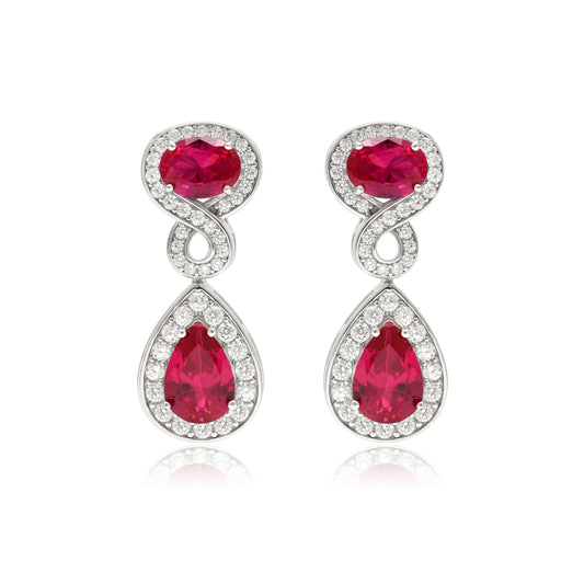 Crimson Teardrop Elegance