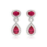 Crimson Teardrop Elegance