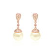 Rosé Pearl Sterling Silver Earrings
