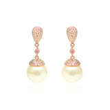 Rosé Pearl Sterling Silver Earrings