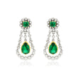 Emerald Drop Statement Earrings