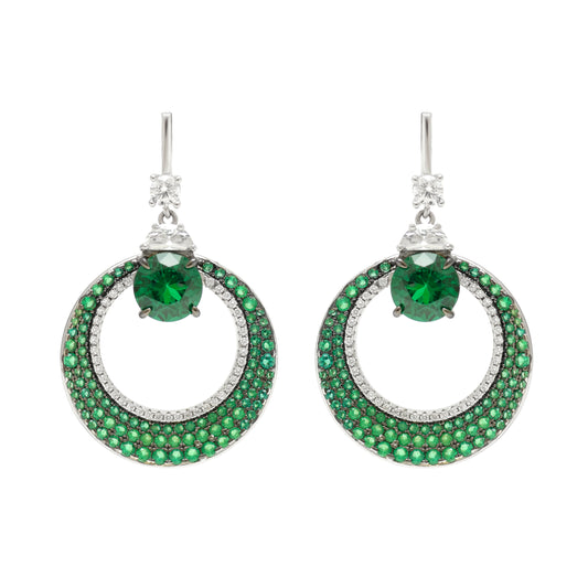 The Emerald Orb Earrings