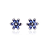 Elegant Flower CZ Studs