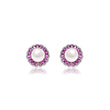 Petal Pink Pearl CZ Earrings