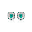 Emerald Cut Deco Studs