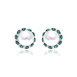 Petal Pink Pearl CZ Earrings