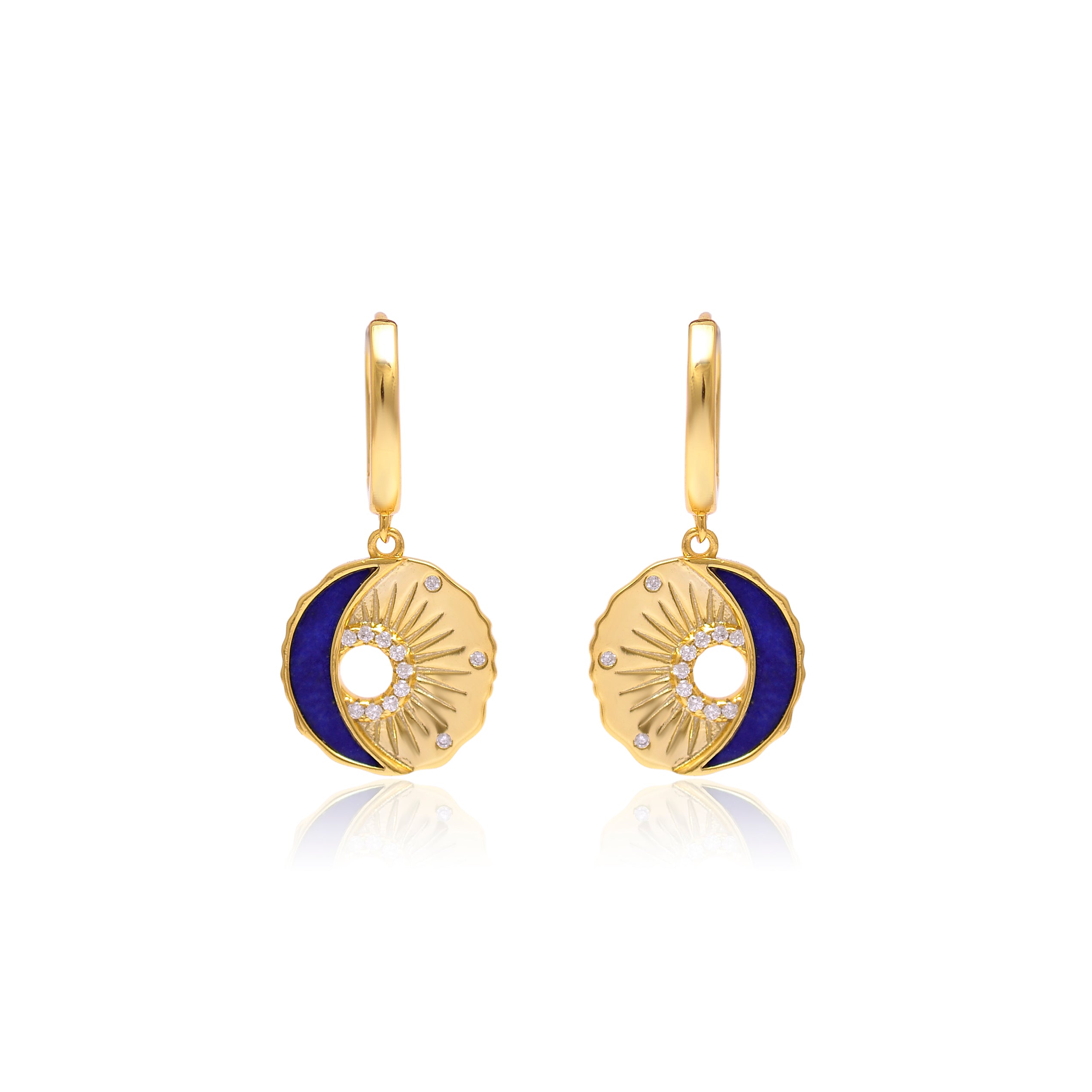 Sun - Moon Earring