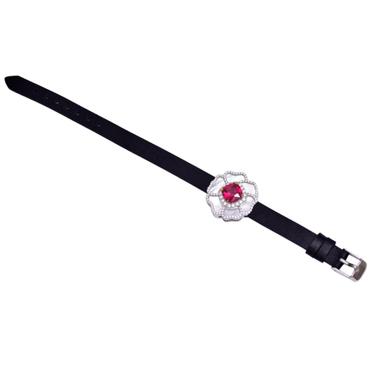 White Mother of Pearl Sterling Silver Strap