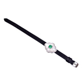 White Mother of Pearl Sterling Silver Floral Strap