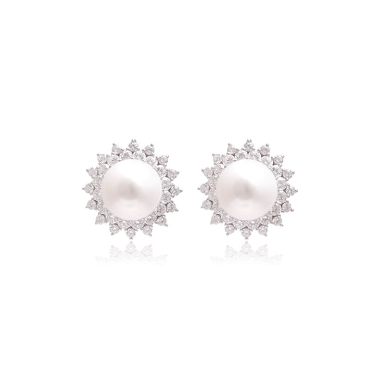 Pearl Radiance Sterling Silver Pendant Set