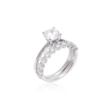Diamond Stacking Ring 925 Sterling Silver