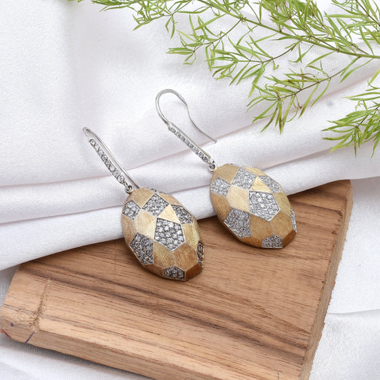 Serpentine Geometric Drop Earrings