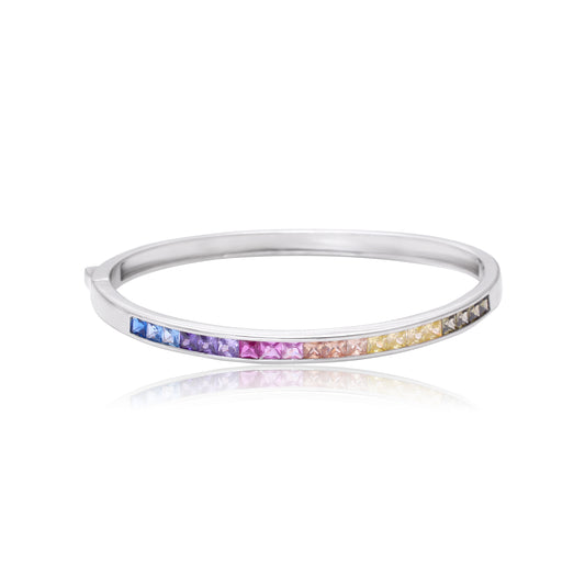 Radiant Rainbow Zircon Bangle