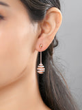Snowdrop Spiral Earrings in Sterling Silver