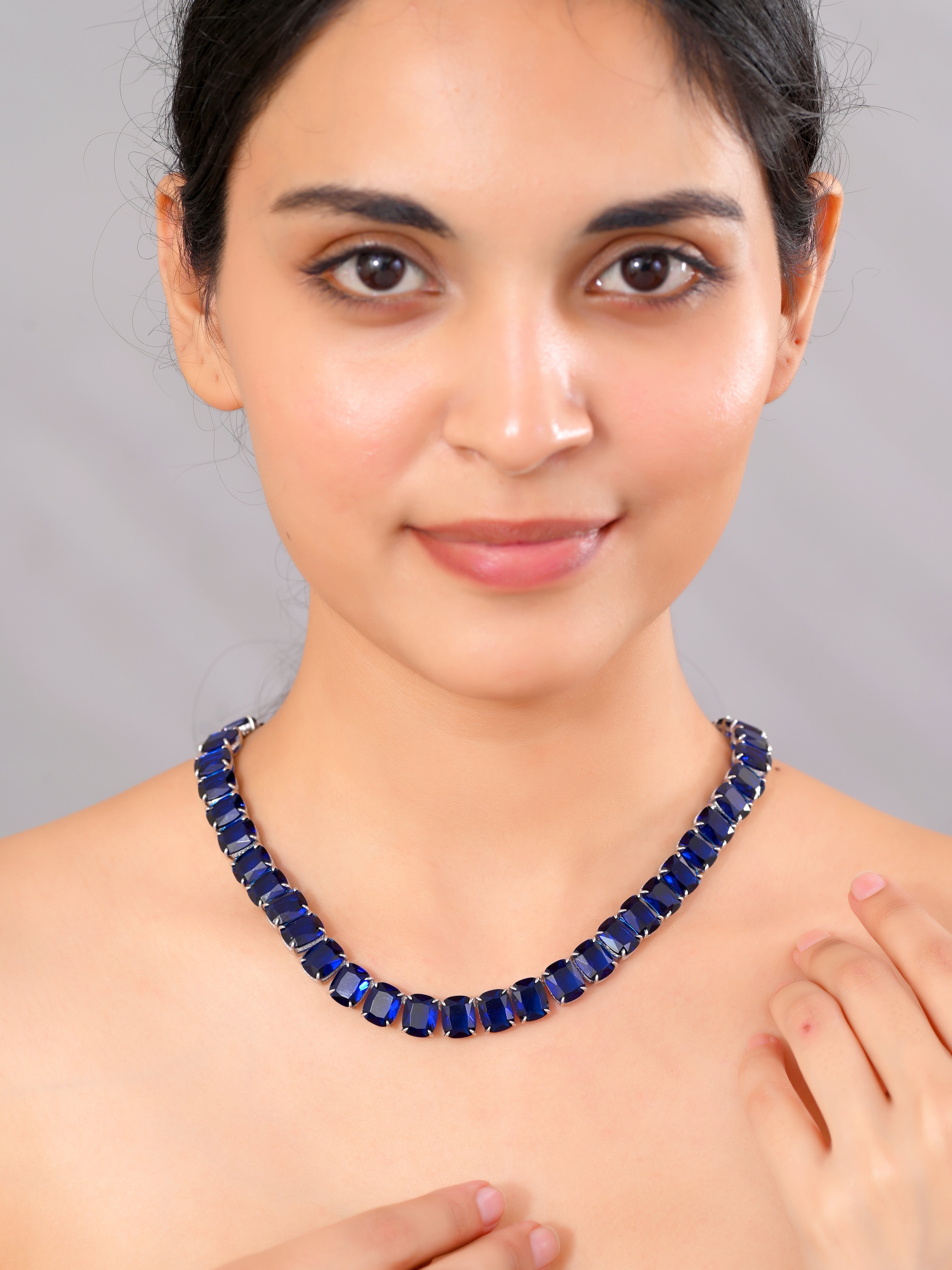 Midnight Blue Sterling Silver Necklace