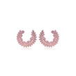 Rose Gold Crescent Earrings