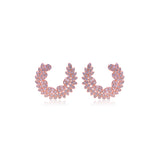 Rose Gold Crescent Earrings