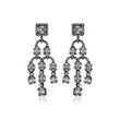 Black Rhodium Plated Cubic Zirconia Earrings