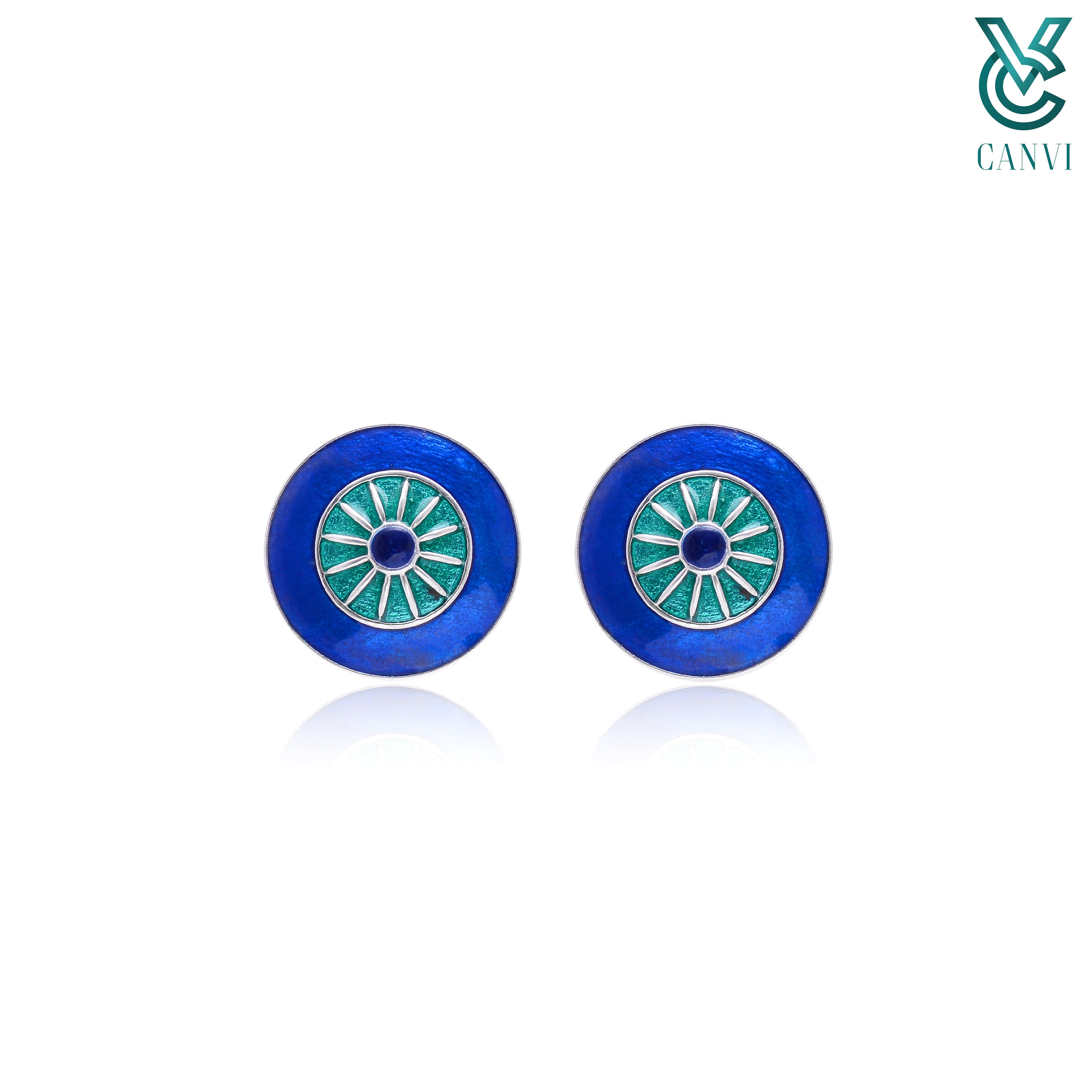 Gleaming Enamel Adorn Cufflinks