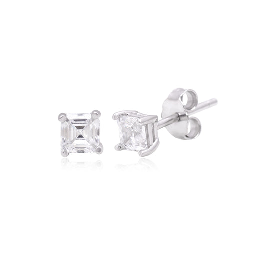 White Gold Plated Stunning Studs