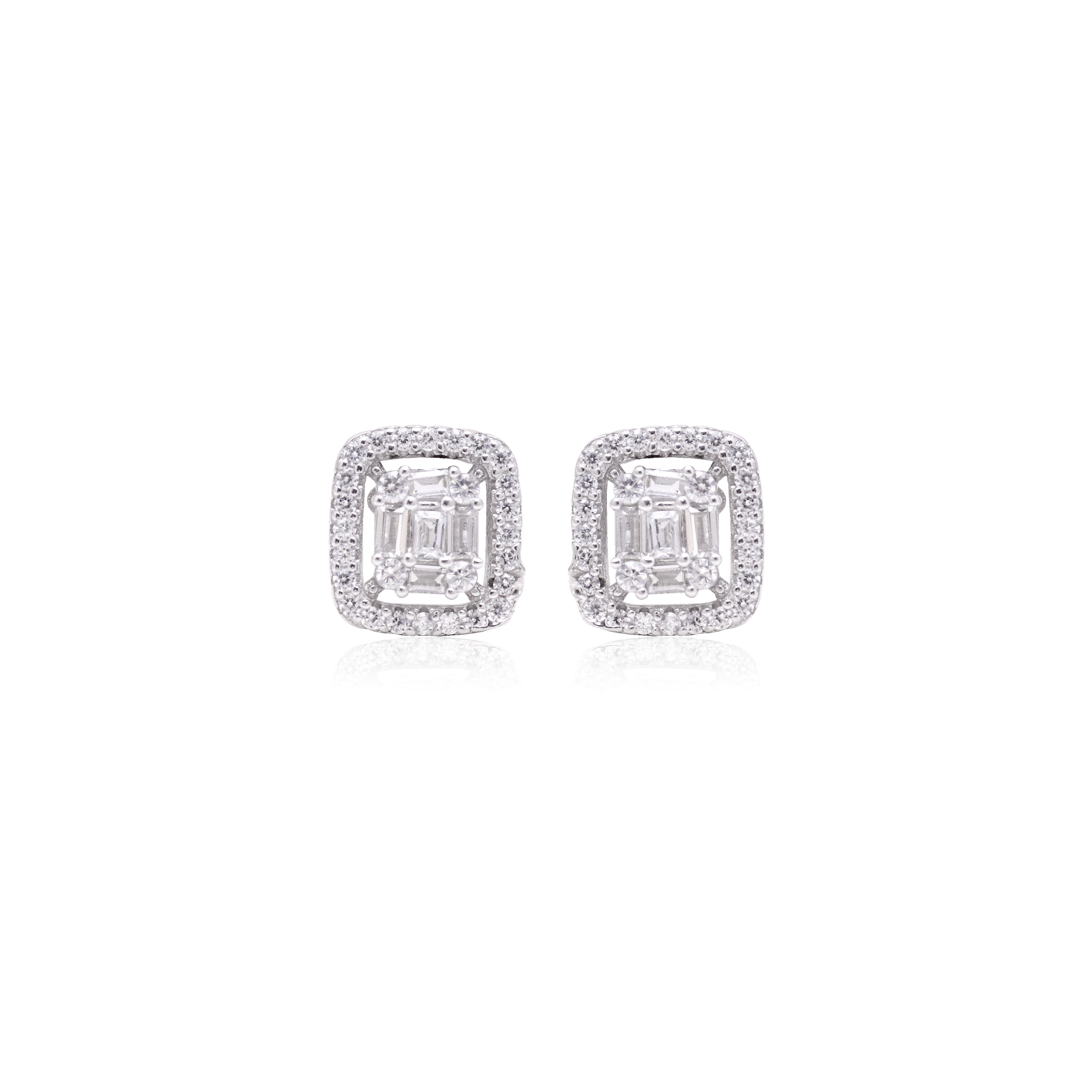 Timeless White Gold Elegance Studs