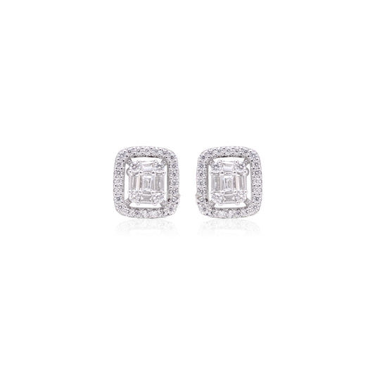 Timeless White Gold Elegance Studs