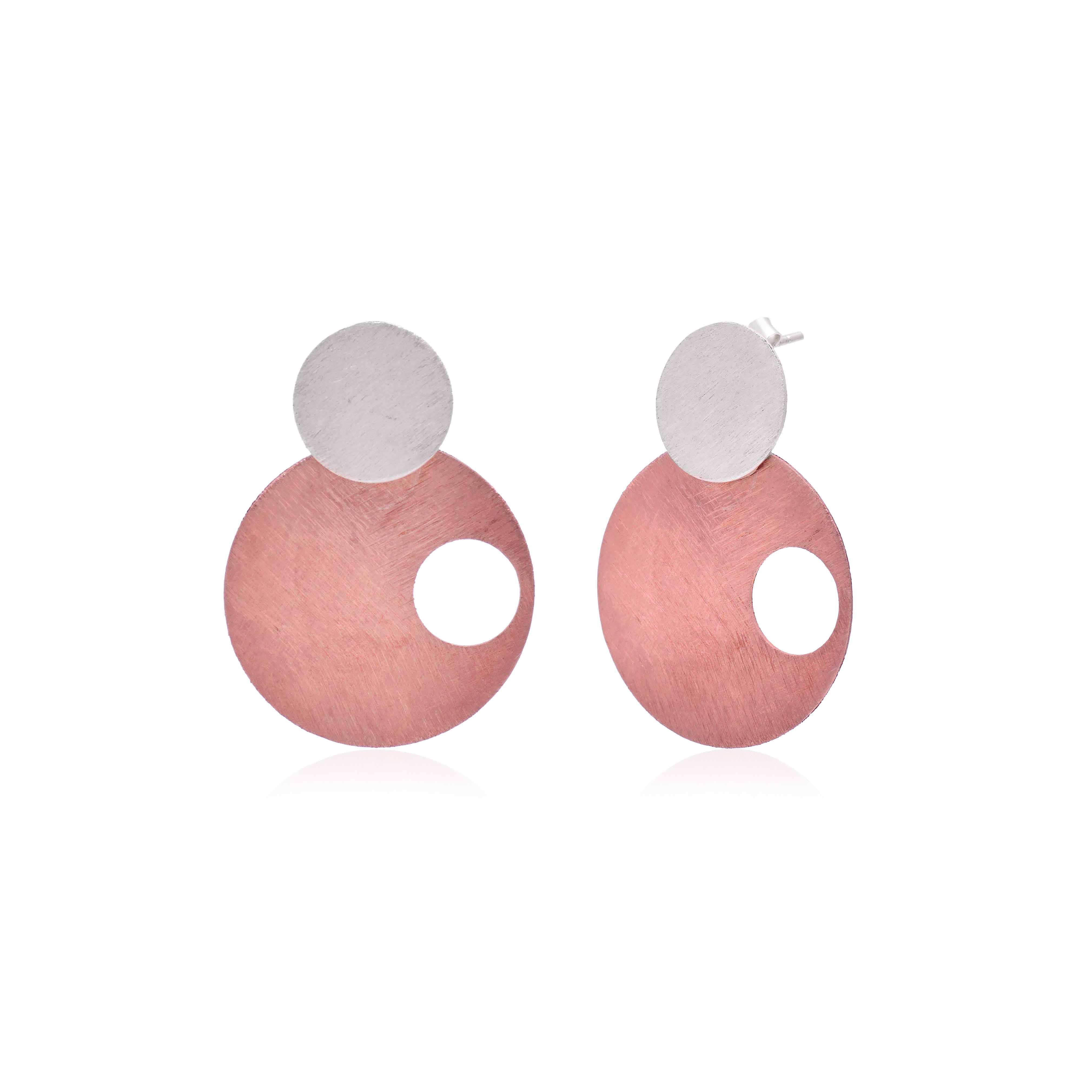 Ethereal Rose Embrace Hoop Earrings