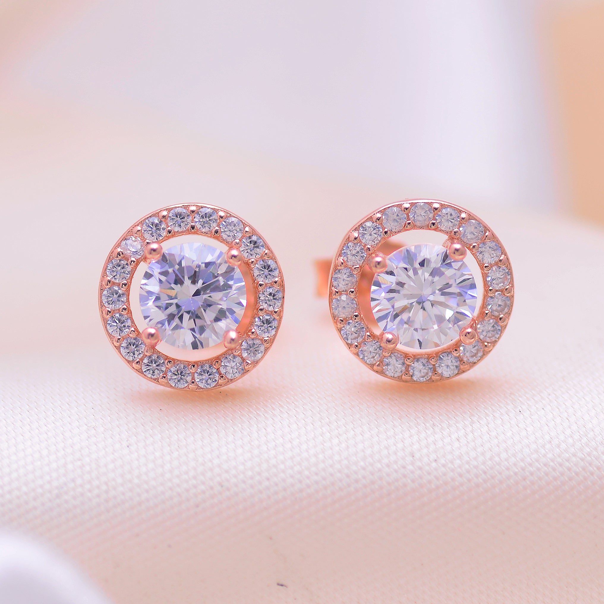 Ethereal Rose Glow Studs