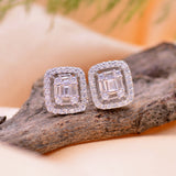 Timeless White Gold Elegance Studs