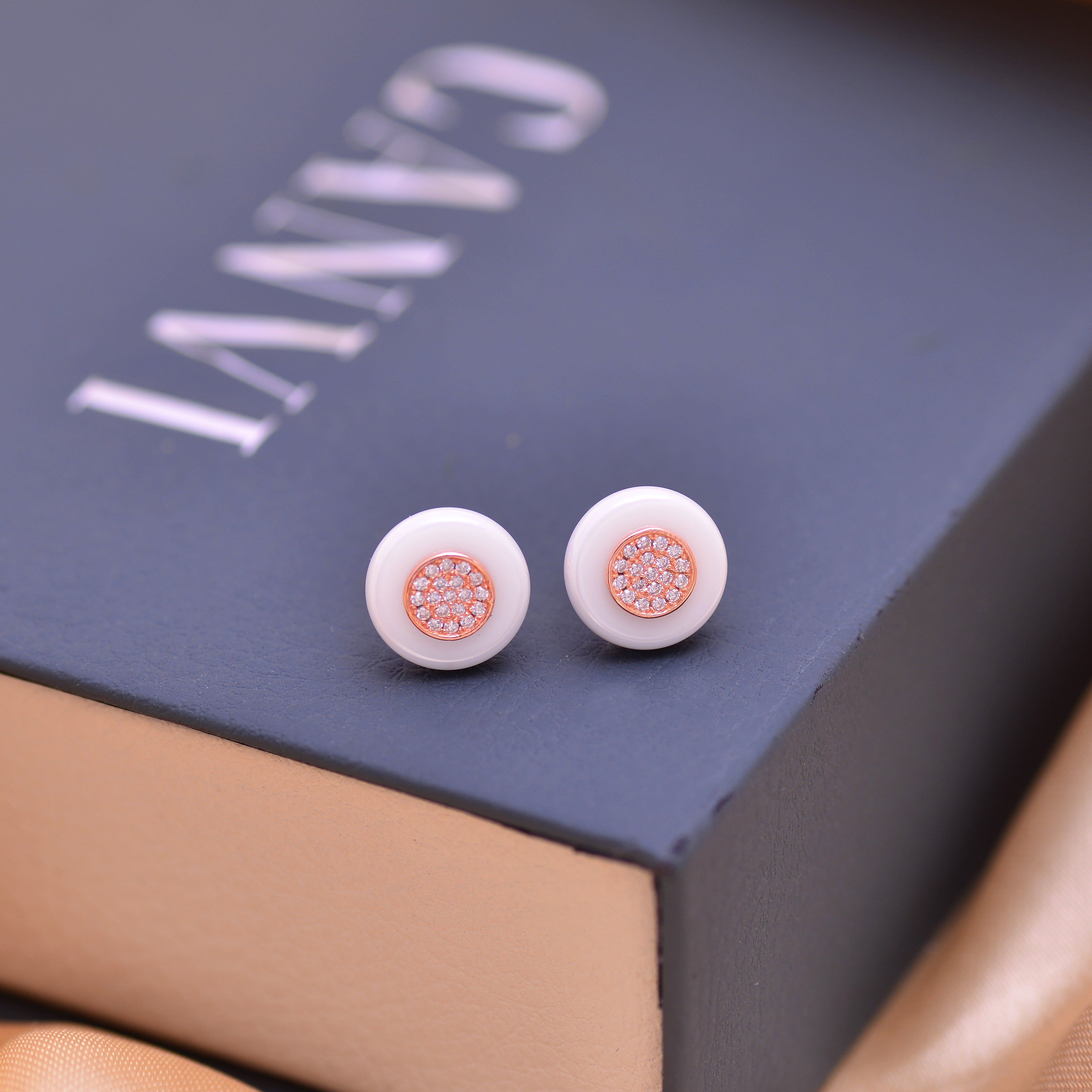 Rose Noir Harmony Studs