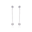 Silver Chain Drop Earring