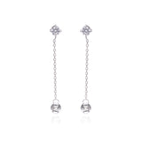 Silver Chain Drop Earring