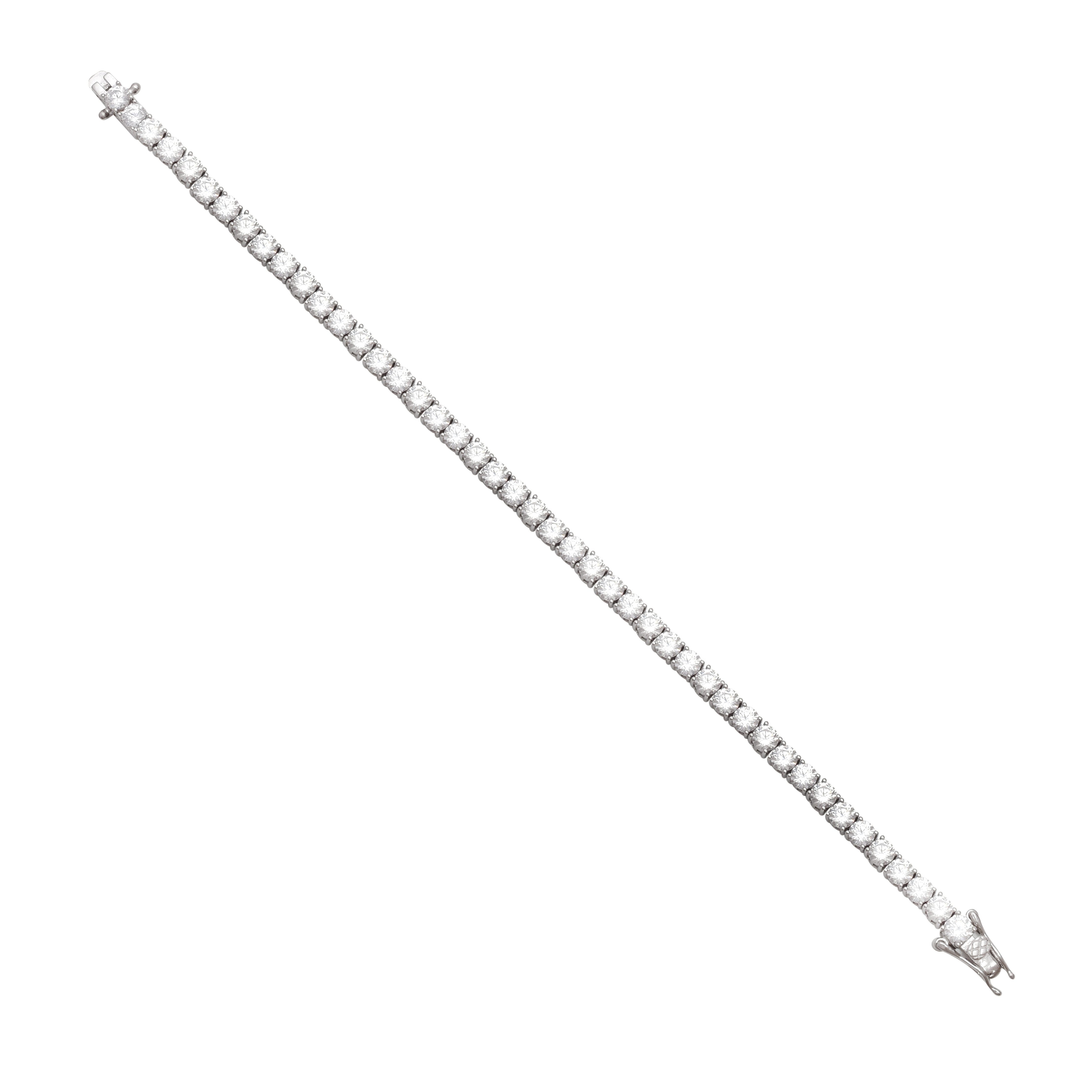 Classic Shine Solitaire Tennis Bracelet