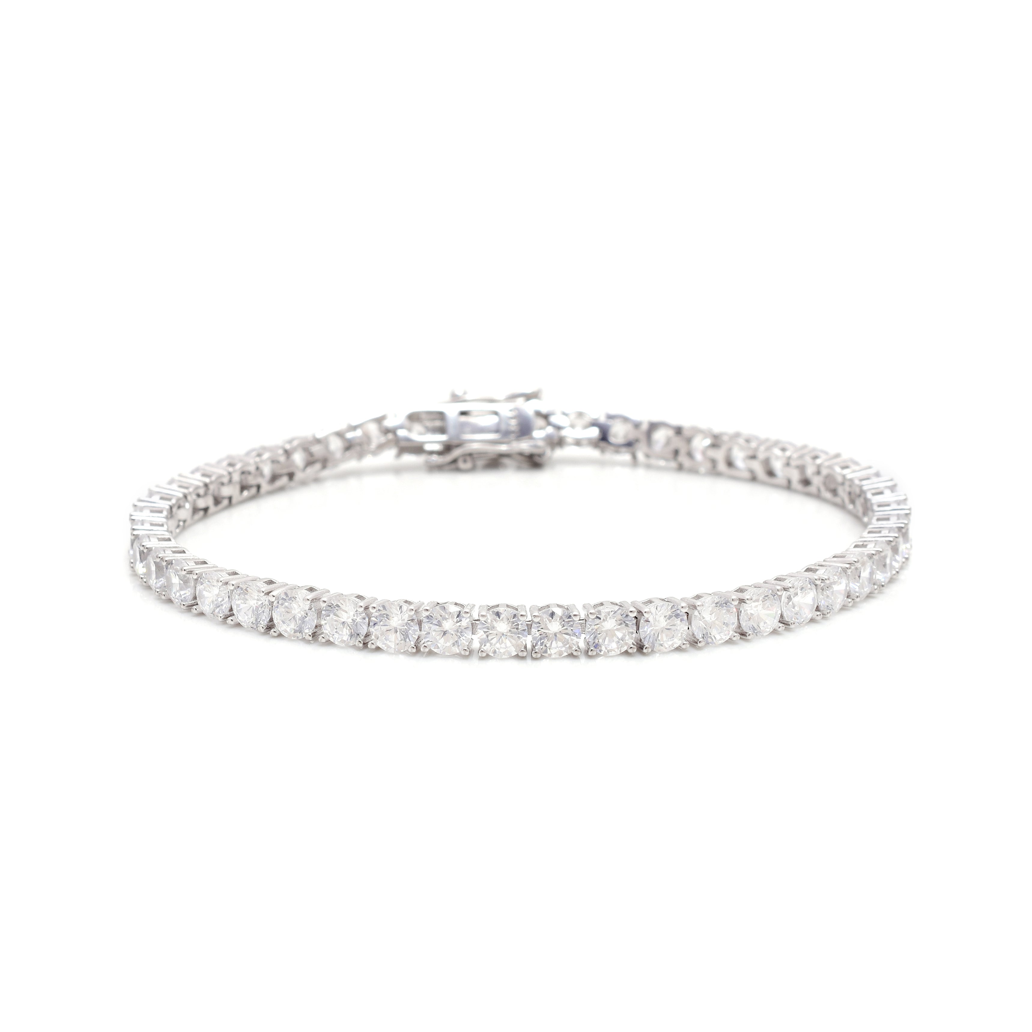 Classic Shine Solitaire Tennis Bracelet