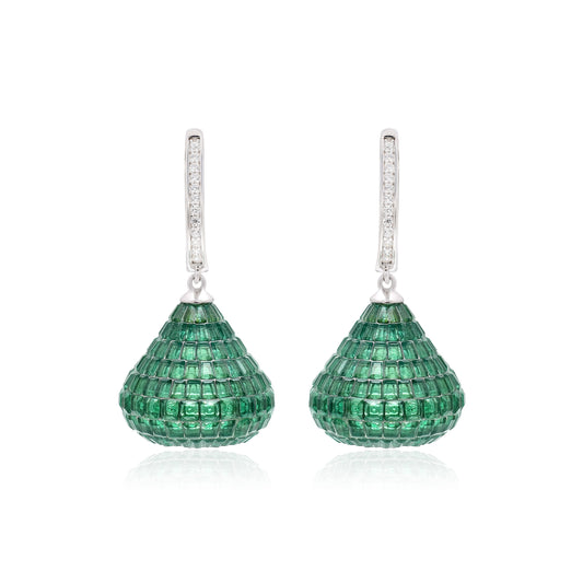 Bloom Cone Sterling Silver Earrings