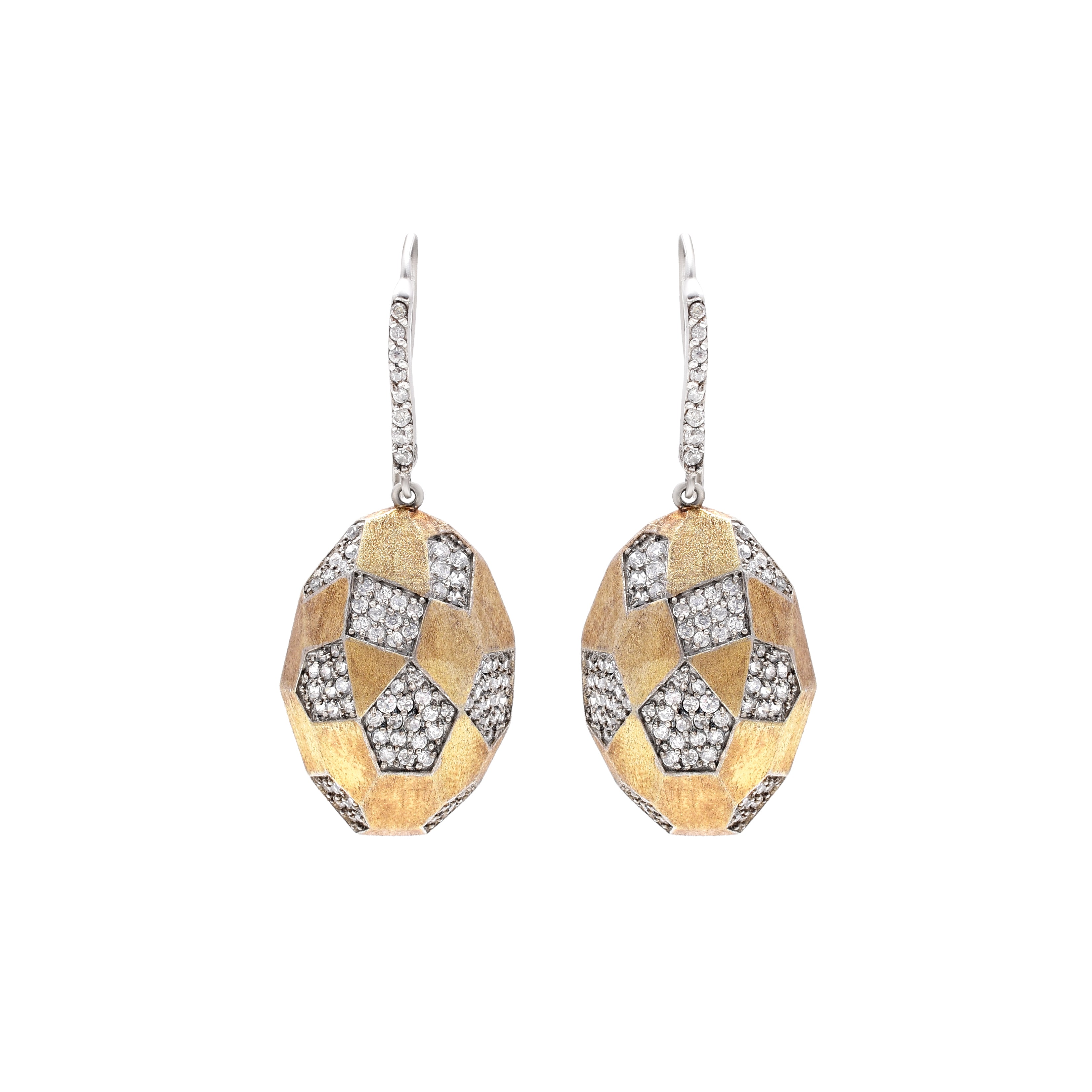 Serpentine Geometric Drop Earrings