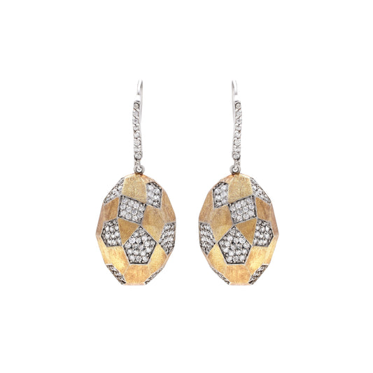 Serpentine Geometric Drop Earrings