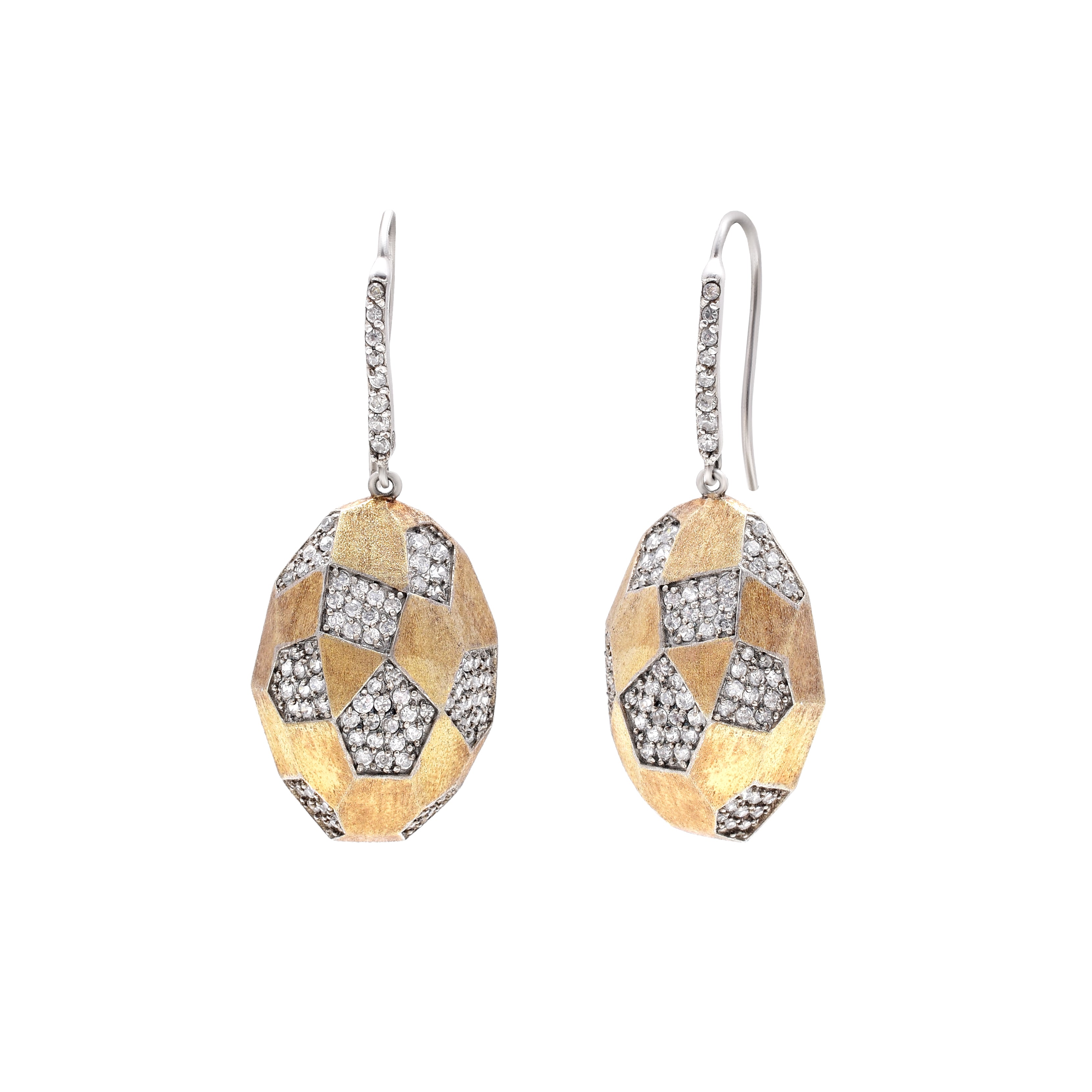 Serpentine Geometric Drop Earrings