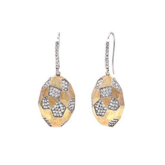 Serpentine Geometric Drop Earrings