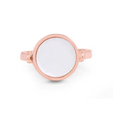 Rose Gold Round Shaped fragmented Ring