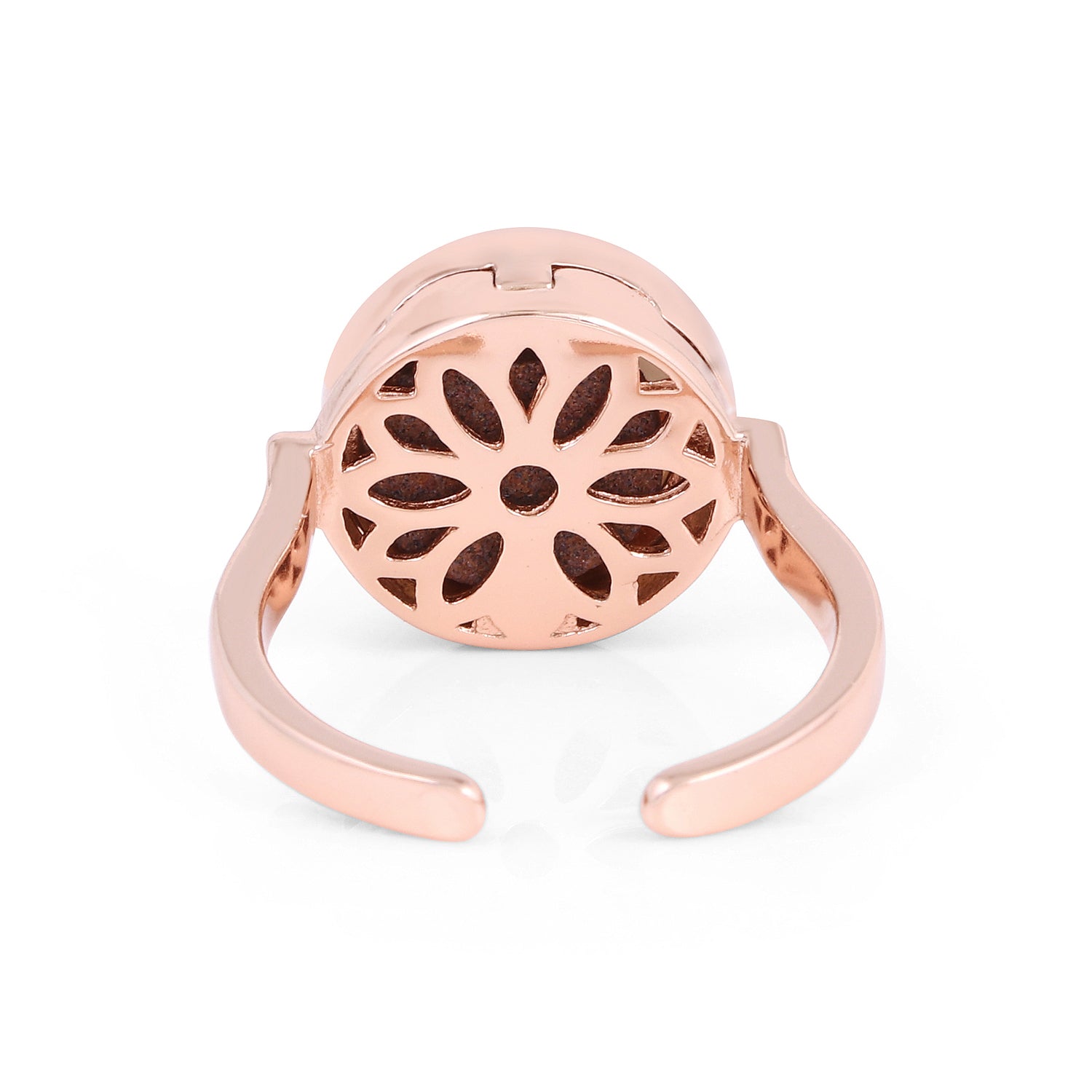 Rose Gold Round Shaped fragmented Ring