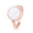 Rose Gold Round Shaped fragmented Ring