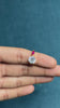 Vintage Style Diamond Ruby Engagement Ring