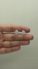 Luxury Pink Pear Cut Statement Stud Earrings