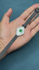 White Mother of Pearl Sterling Silver Floral Strap
