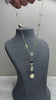 Golden Aura Sterling Silver Necklace with Mother of Pearl